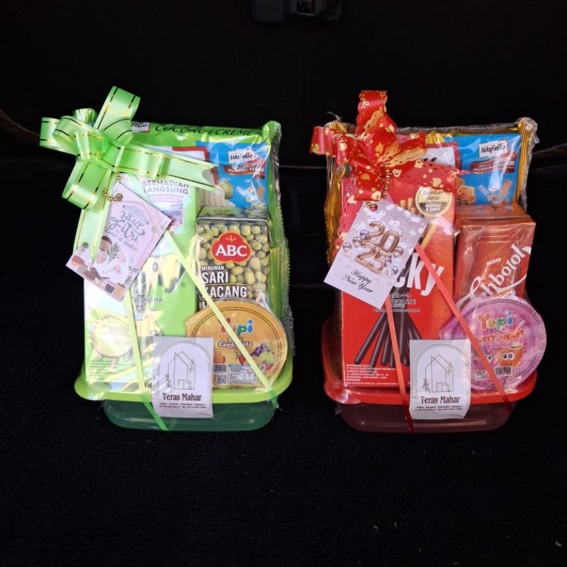 Parcel wadah/ parcel snack/ parcel ekonomis/ parcel mini/ gift hampers parcel