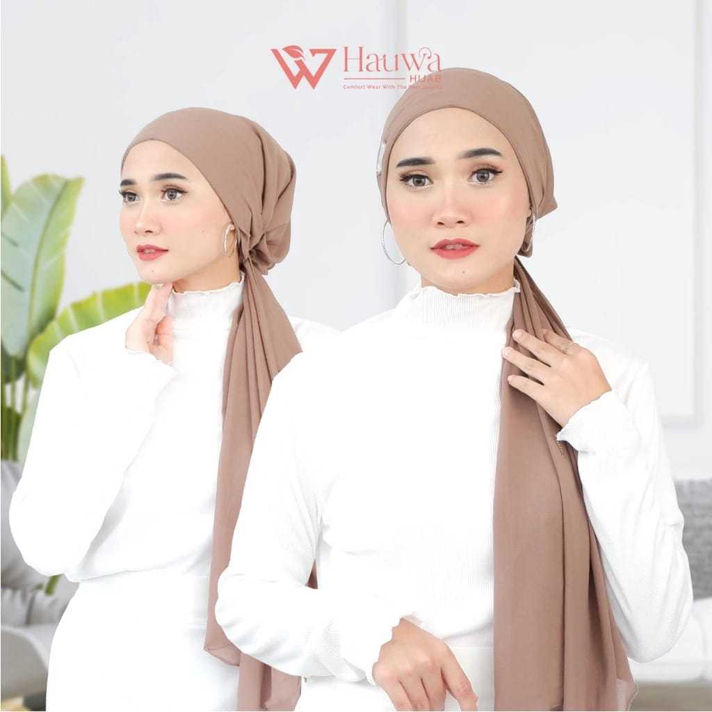 Turban Instant Premium Dewasa Pashmina Inner Instan Ceruty Babydoll Ciput Hijab Wanita untuk Pesta
