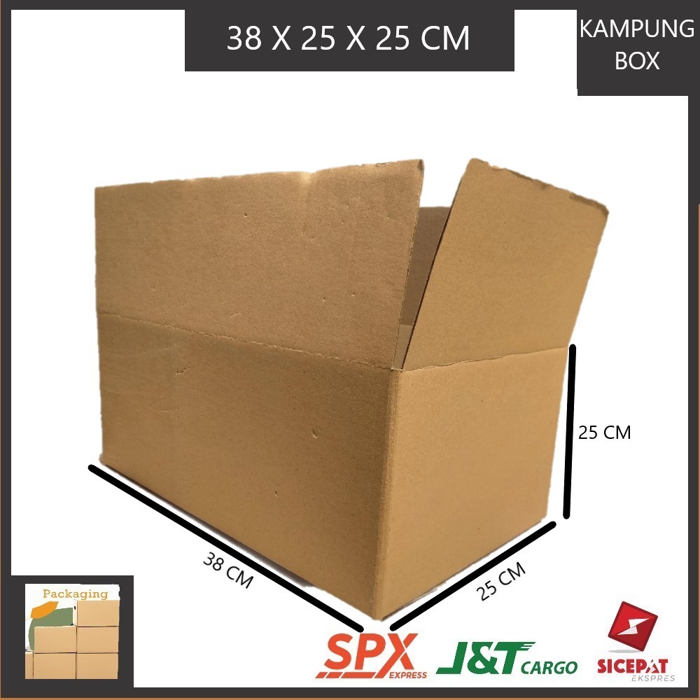 

KARDUS PACKING SINGGLE WALL UKURAN P38xL25xT25