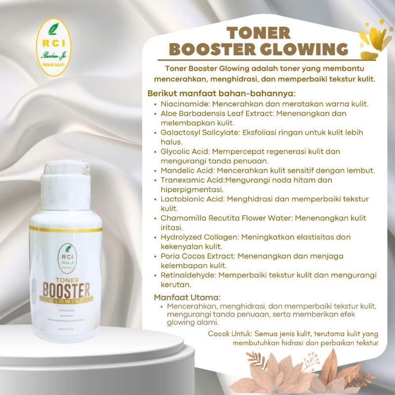 TONER BOOSTER GLOWING RCI Skincare racikan ijo