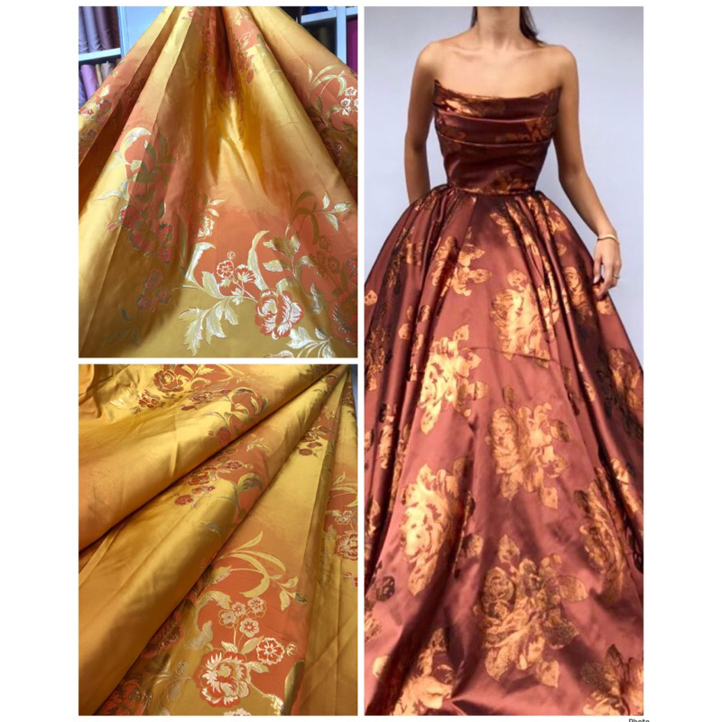 Charlotte Jacquard Tafeta Silk