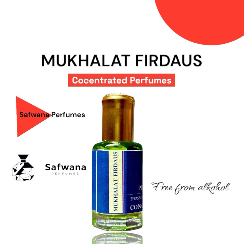 Parfum Mukhalat Firdaus Safwana 12ml Asli