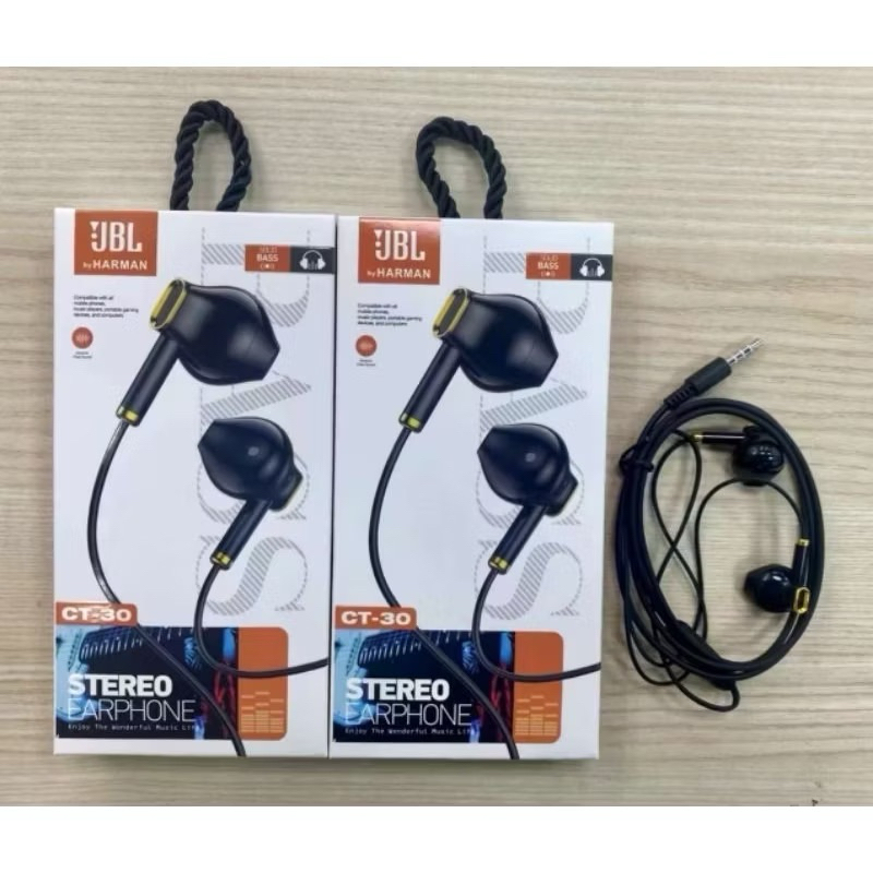 HF JBL Handsfree Headset HF JBL CT-30 STEREO EARPHONE