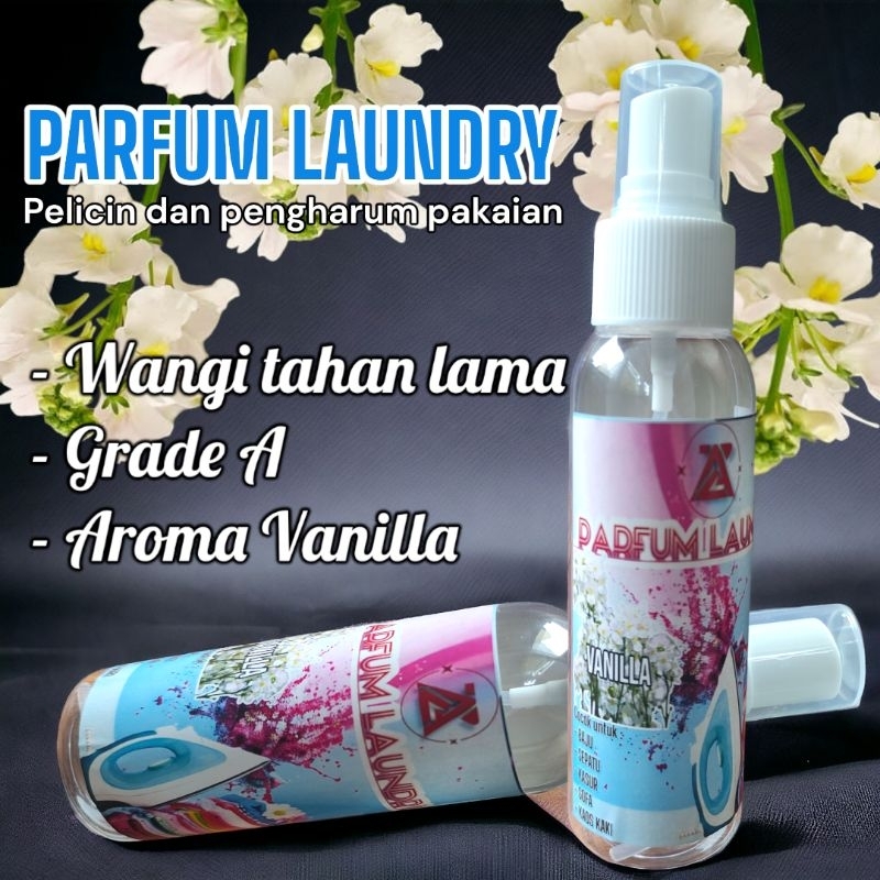 Parfum Laundry Grade A+ (Aroma Vanilla)100ML  Wangi dan tahan lama  dan pelicin Loundry grade A
