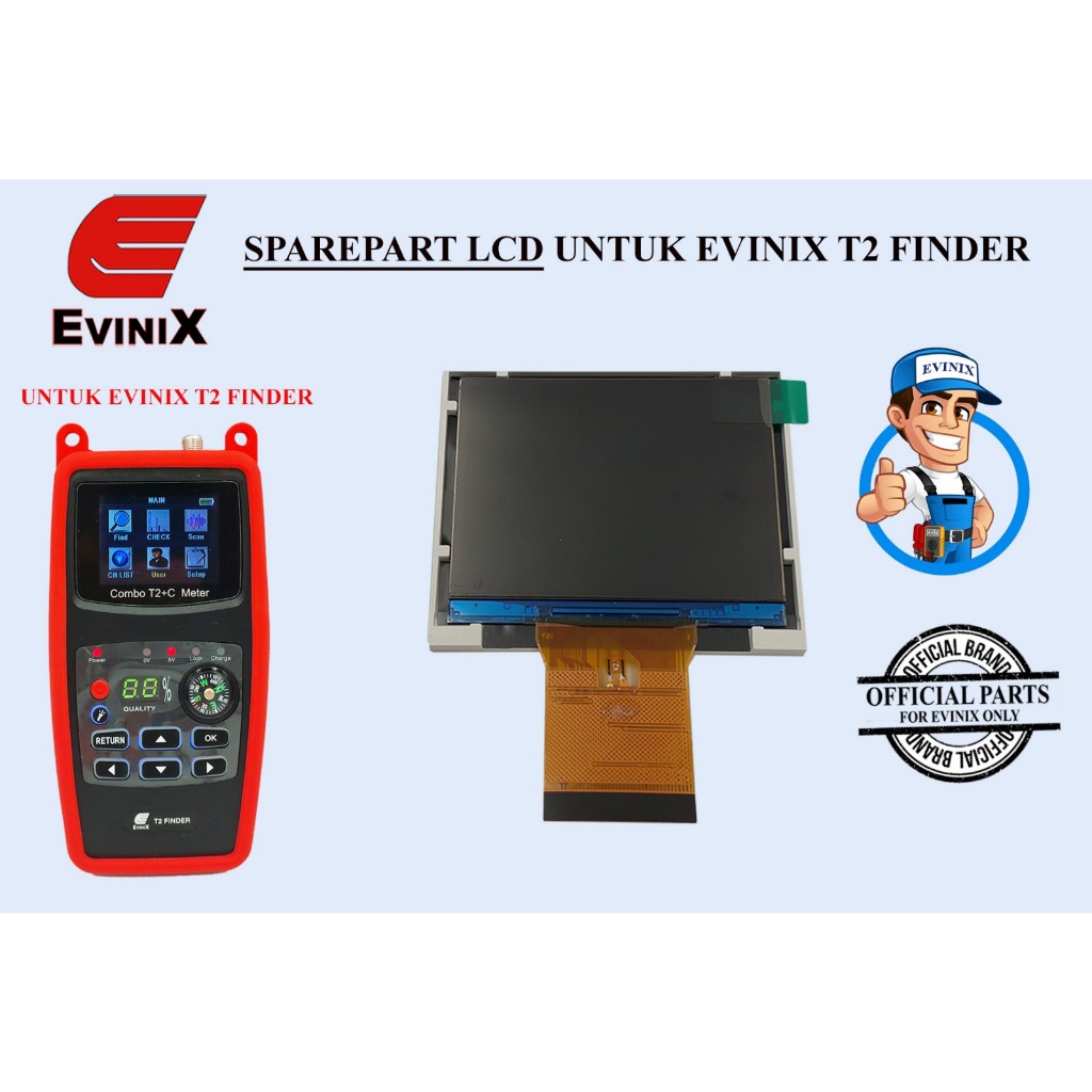 LCD original untuk Evinix T2 Finder