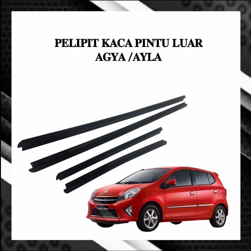 karet pelipit kaca mobil Agya/Ayla