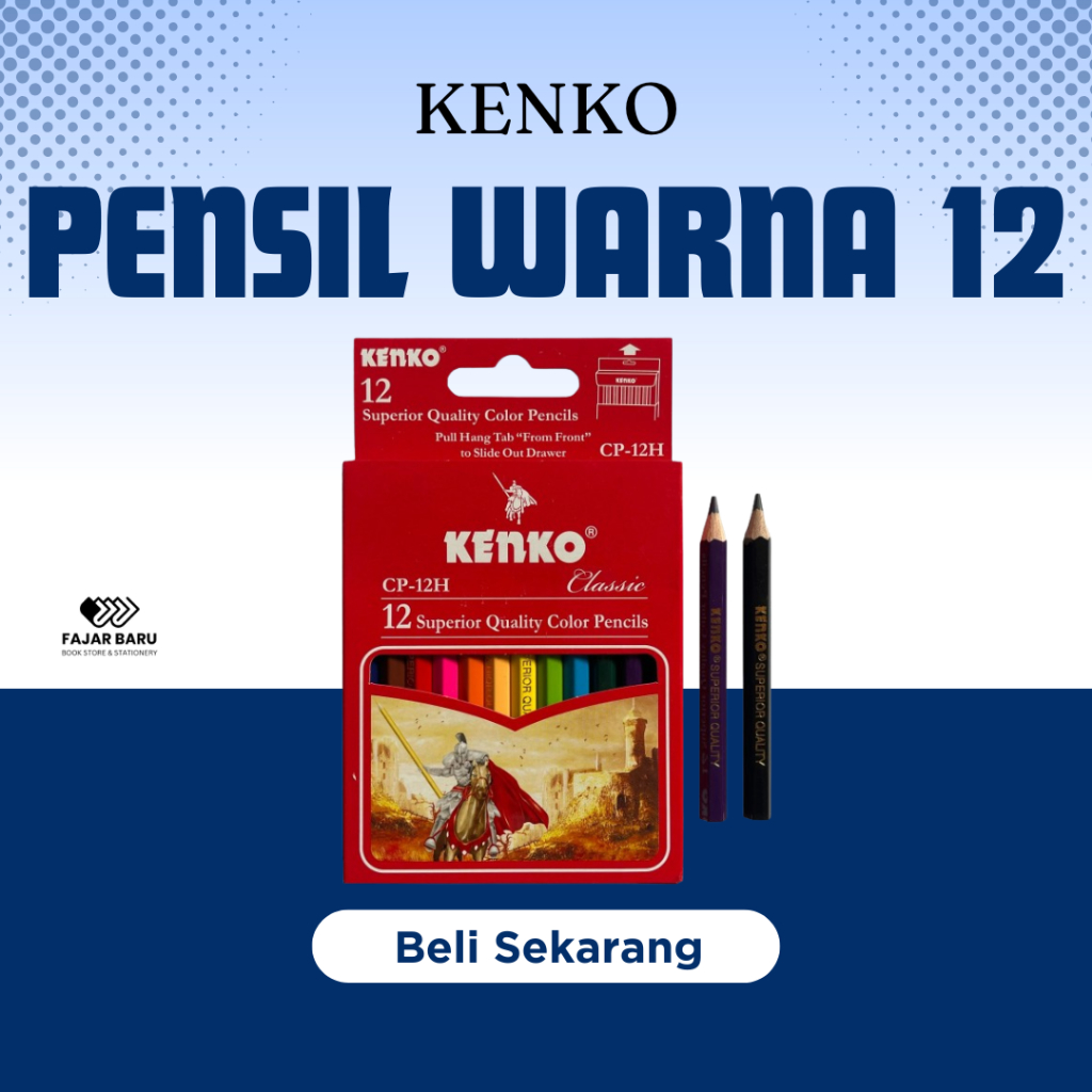 

[ SET ] PENSIL WARNA KENKO PENDEK ISI 12 / PENSIL MEWARNAI / COLORING PENCIL