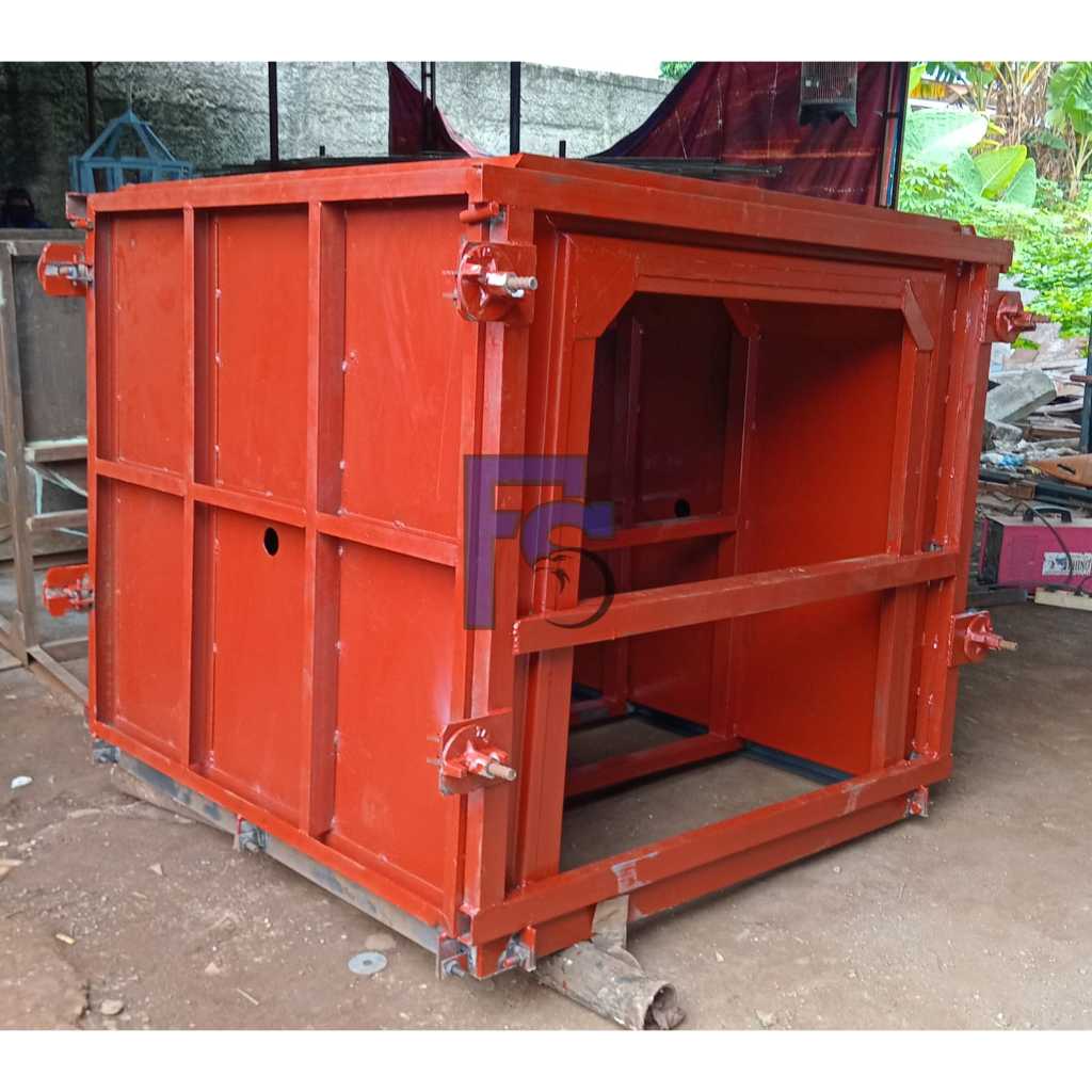 Cetakan Uditch Beton - Cetakan U-ditch Beton - 30 x 40 x Panjang 100 cm - Box Culvert