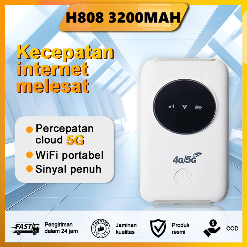 H808s 4G 5G Modem Router Unlocked Hotspot WiFi Portabel Mendukung Semua Operator SIM Kartu Jaringan 