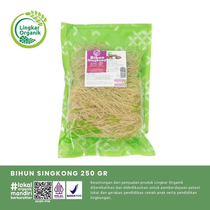 

Bihun Singkong Organik 250gr | Mie Lethek Lingkar organik | Kios Zulaikha