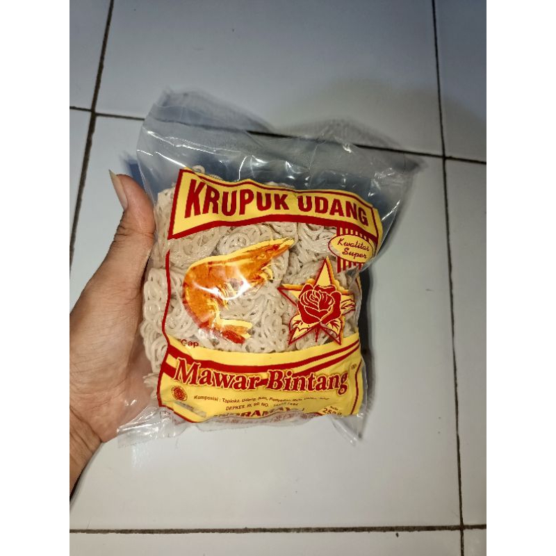 

Kerupuk Mie Putih MAWAR BINTANG Siap Goreng Kemasan 250 Gram