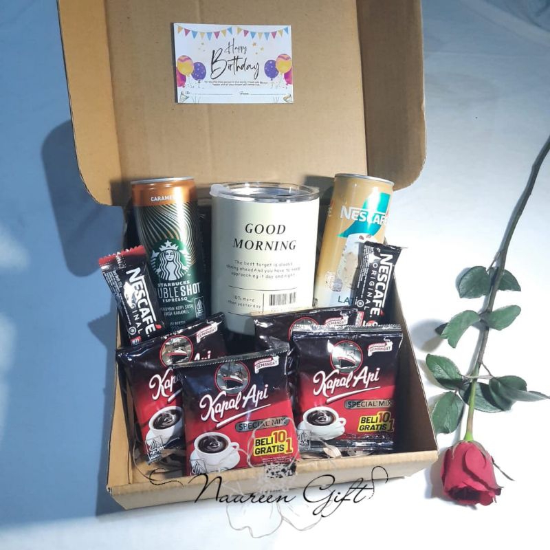 

Hampers Kado Ulang Tahun Cowok/Kopi & Tumbler