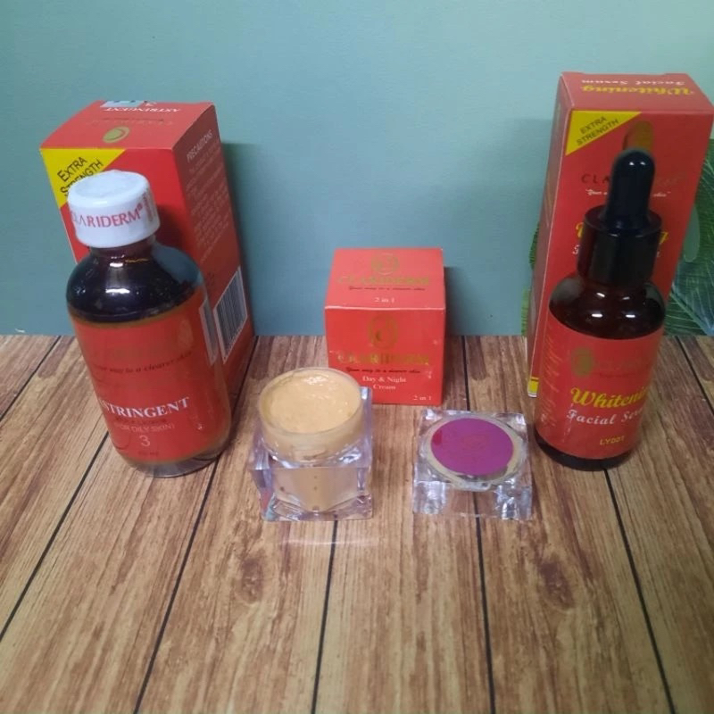 PAKET CLARIDERM 3IN1(toner,serum,cream)