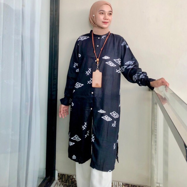 Masayu Batik - Tunik Batik Wanita Motif Mega Mendung