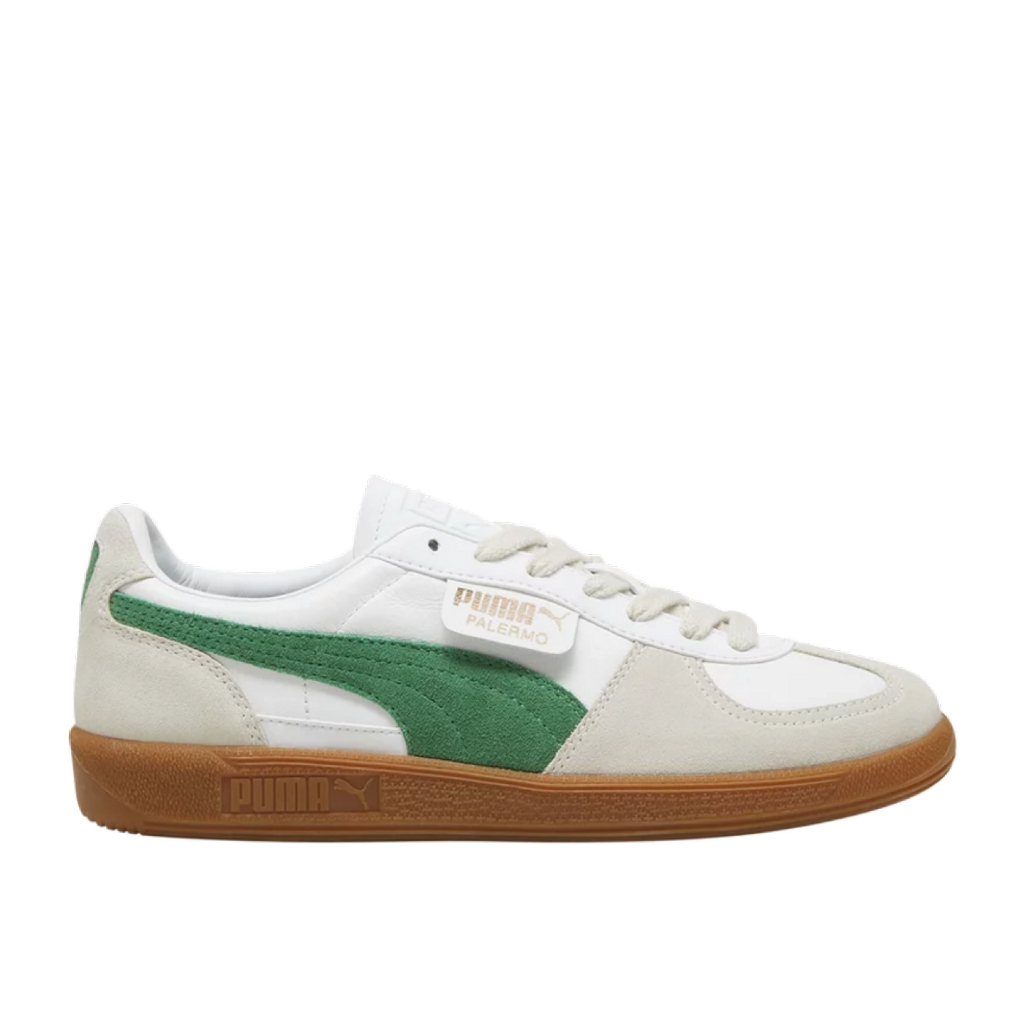 Puma Palermo Leather White Archive Green Gum