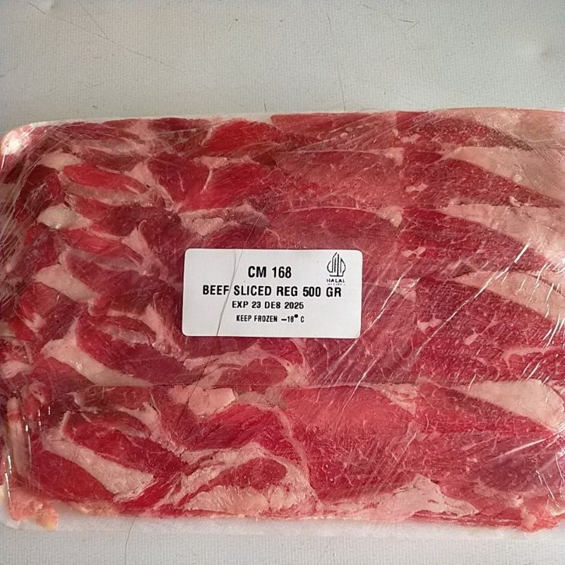 

Beef sliced 500gr