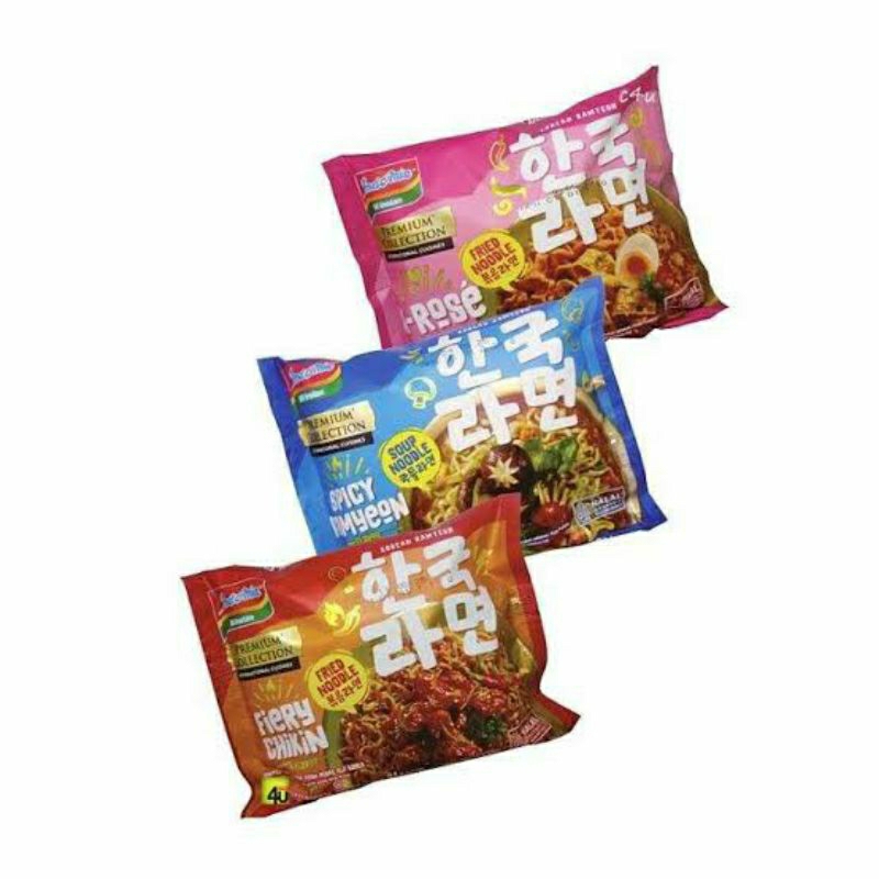 

indomie premium korean K-Rose, spicy ramyeon, fiery chikin mie enak dan murah