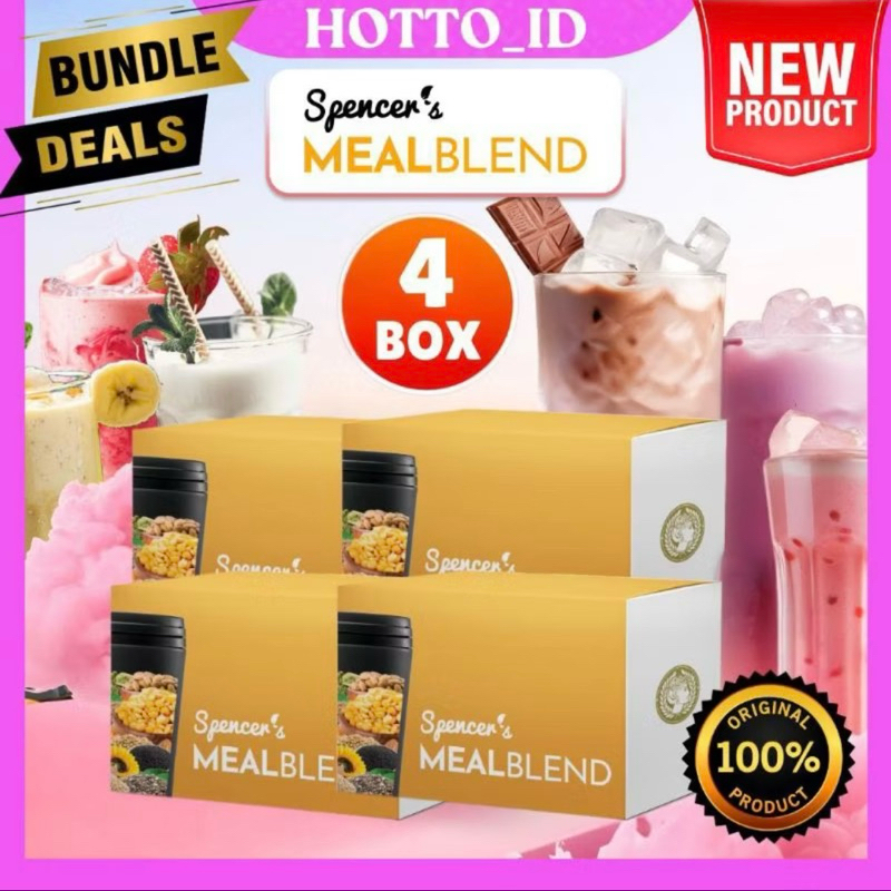 

Spencer Meal Blend PROMO 4 BOX Spencer's Mealblend Multigrain Meal Replacement Langsing (60 Sachet)