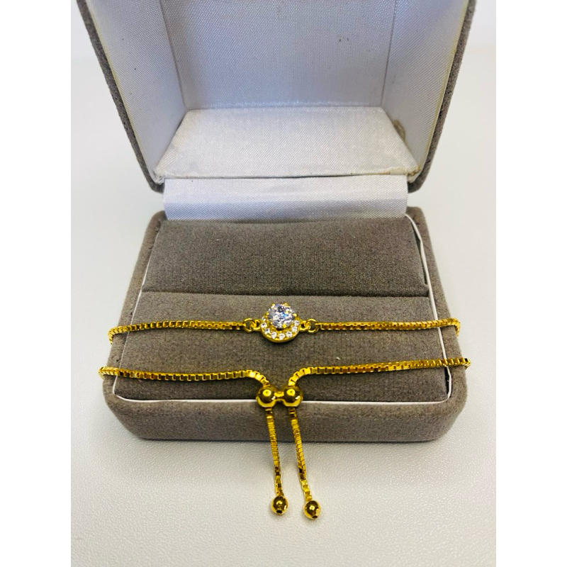 Gelang serut rantai italy asli perak 925