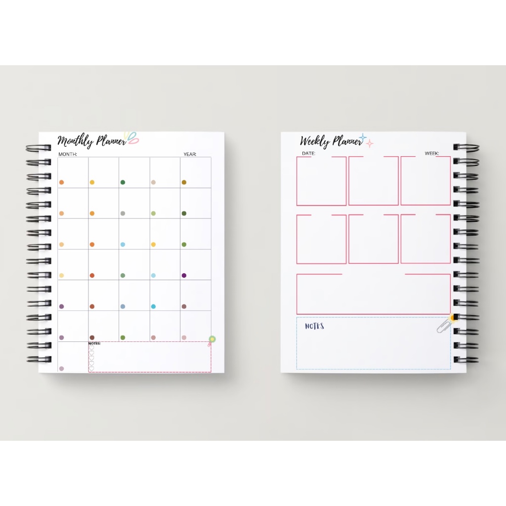 

Isi/Reffil Binder Daily Planner, Weekly Planner, Monthly Planner