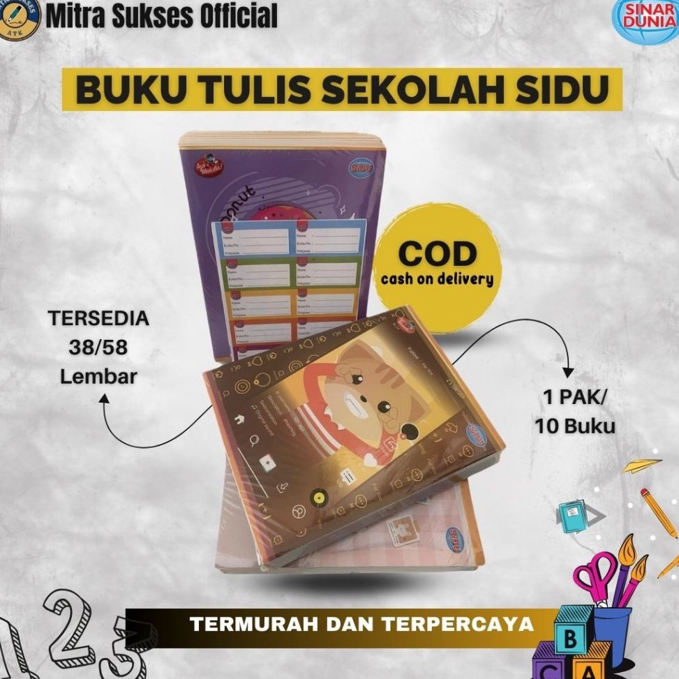 

Best Produk Buku Tulis Sidu 58 lembar 1pack 1 pcs K52