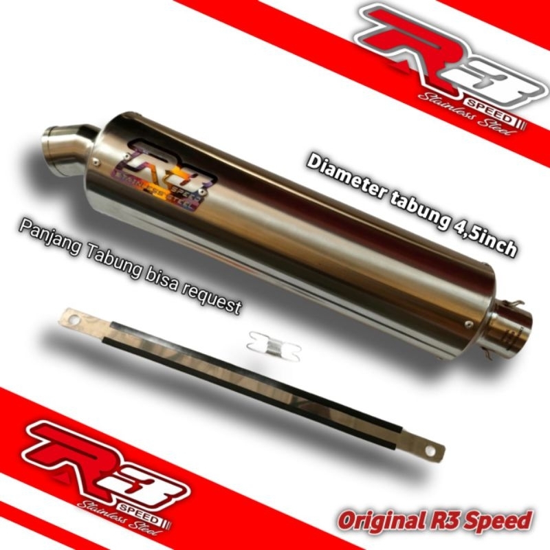 Knalpot Original R3 Speed Big Volume