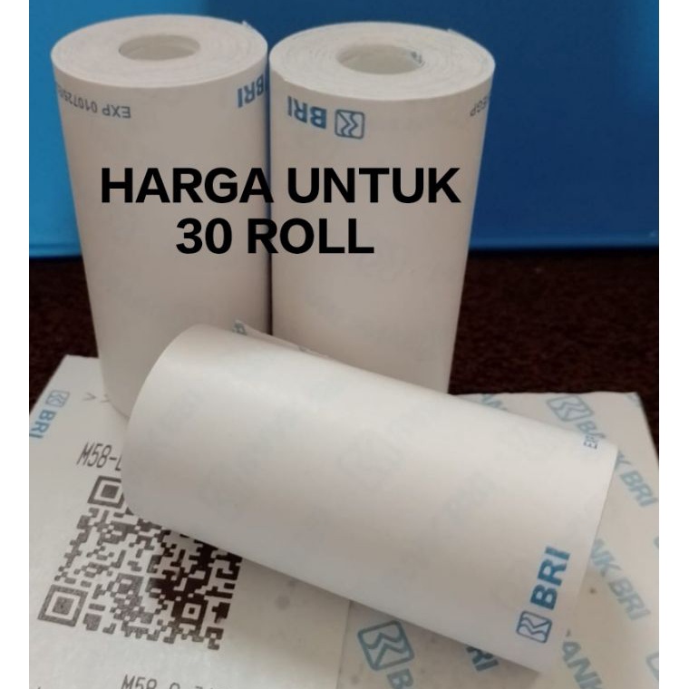 

esReady stock PAKET 1 KG KERTAS THERMAL LOGO BANK BRI 57x3 paket 1 kilo K72