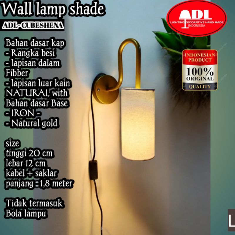 ADL-CUBESHENA Lampu dinding lampu tempel kamar tidur Besi Rangka