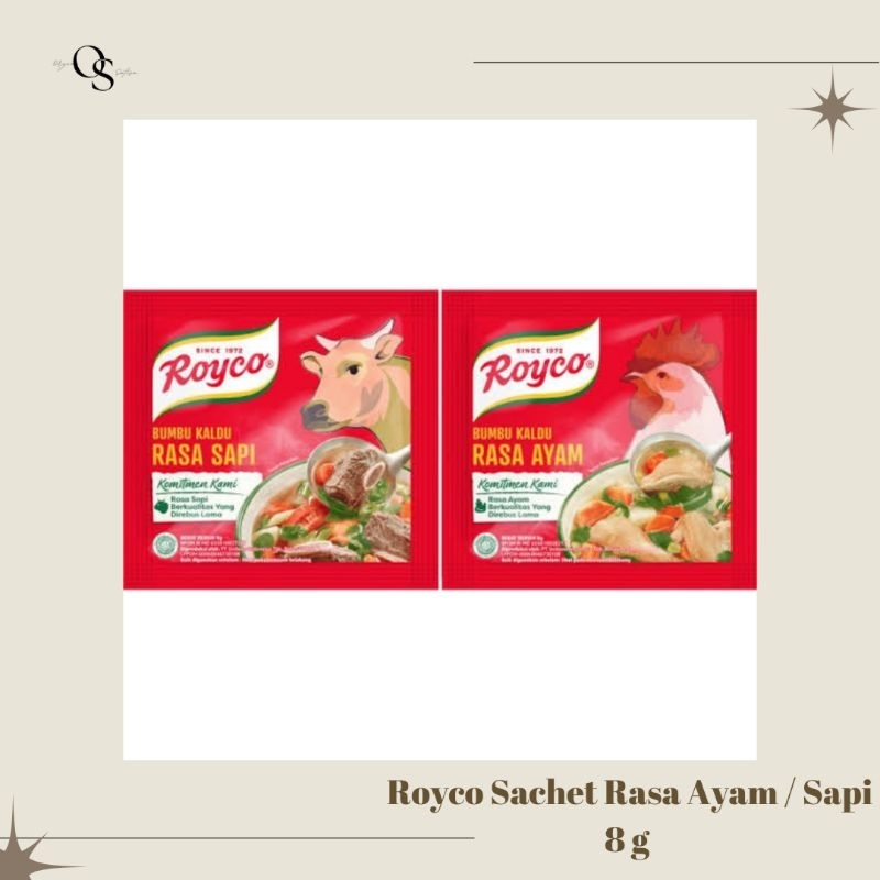 

Royco Kaldu Sapi / Ayam kemasan 9gr