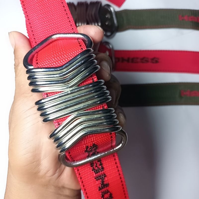 Gesper Kopel Pria Kanvas Sabuk Ring 12