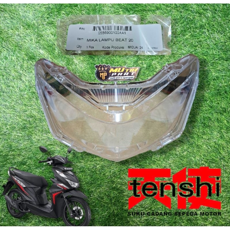 Mika lampu depan mika kaca depan beat new esp street k1A 2020