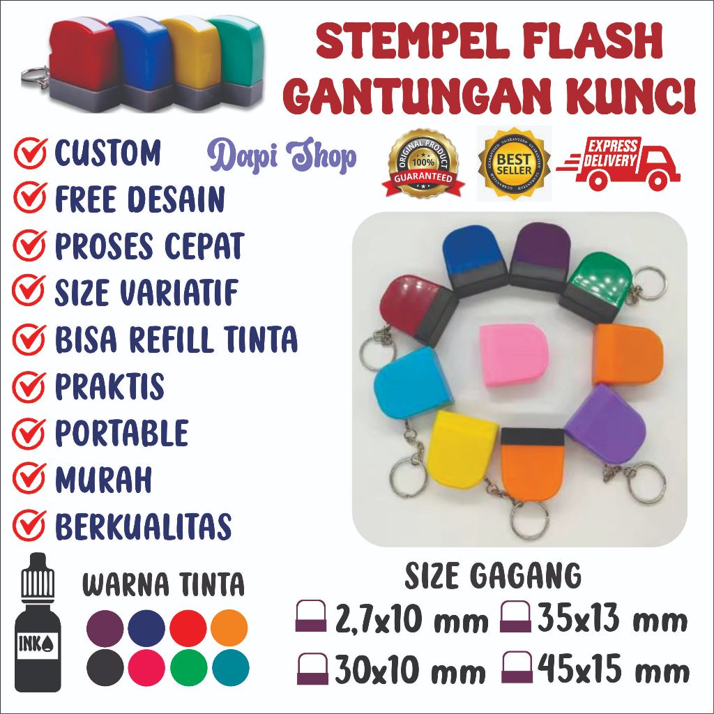 

STEMPEL FLASH NIP GANTUNGAN KUNCI PANCONG SAKU STEMPEL KEYCHAIN STEMPEL MINI STEMPEL NAMA DOKTER TANDA TANGAN