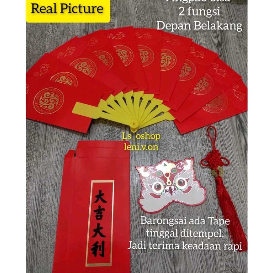 

8o Bayar Di Tempat ANGPAU KIPAS 1 SLOT ANGPAO IMLEK BENTUK KIPAS LIPAT AMPLOP MERAH NEW M58