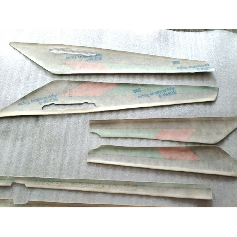striping honda gl max hitam tahun 1993 original new old stok