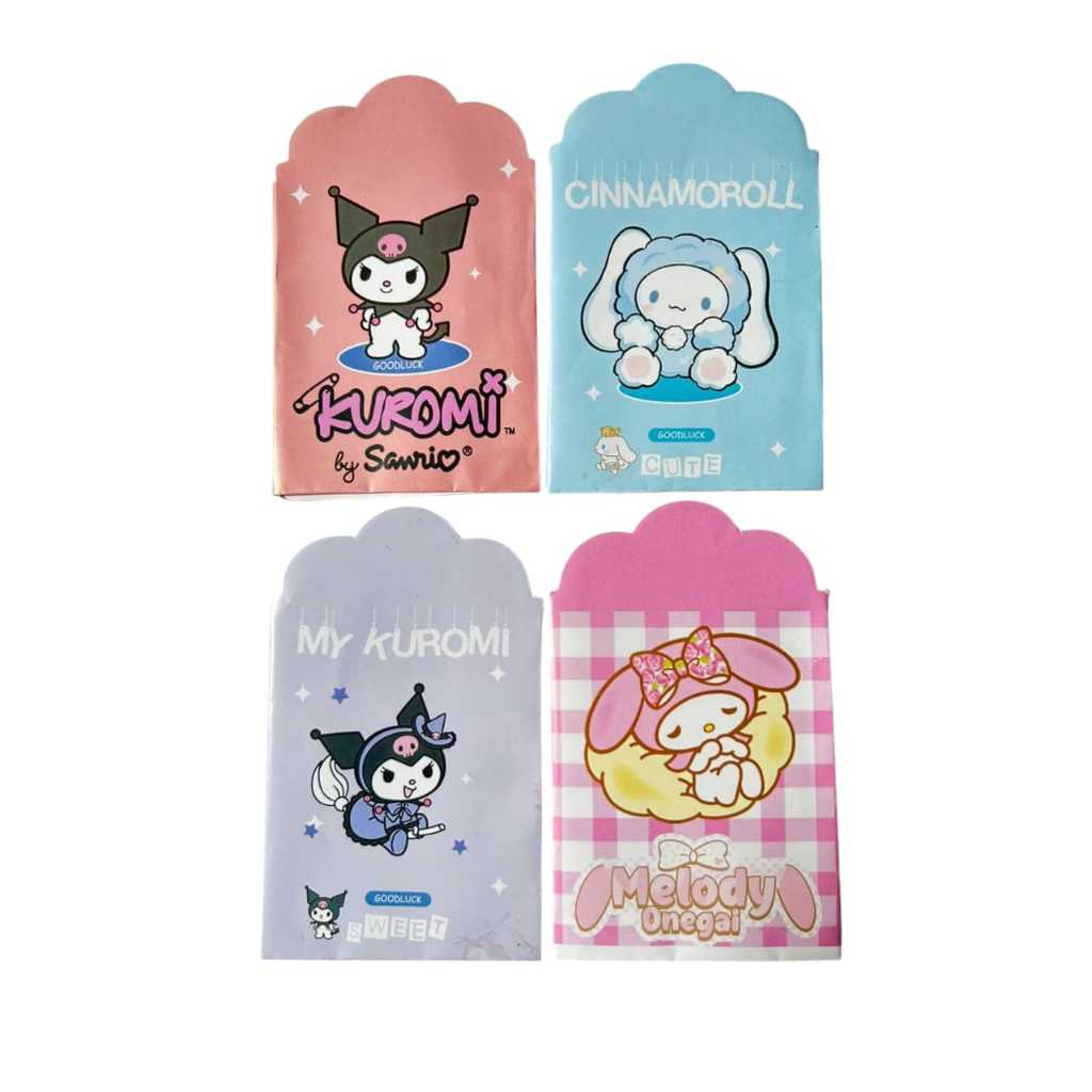 

50 PCS AMPLOP ANGPAO LEBARAN MEDIUM MOTIF KUROMI SANRIO