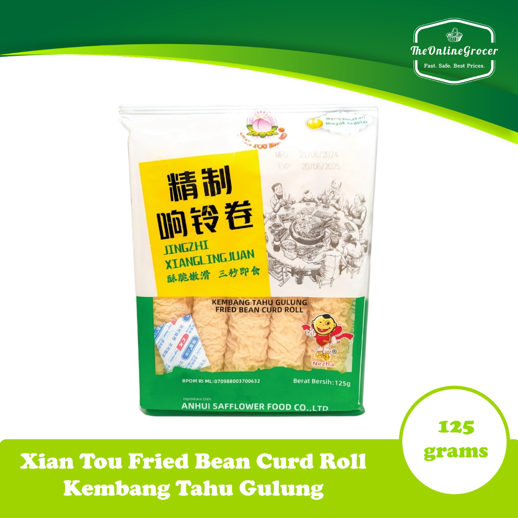 

Xian Tou Fried Bean Curd Roll 125gr - Kembang Tahu Goreng Gulung