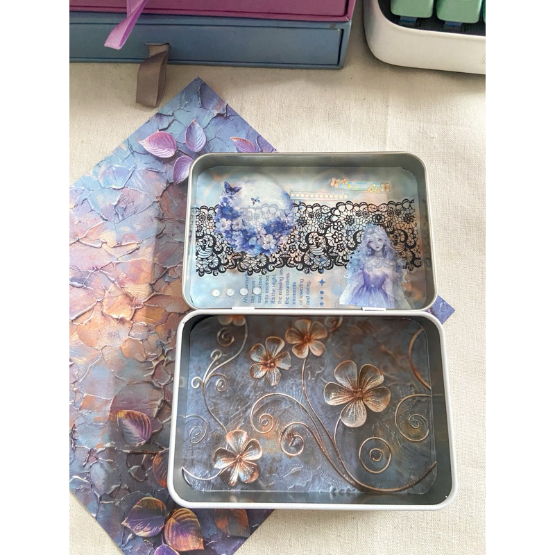 tin wallet tin case aesthetic tin case kpop aksesoris