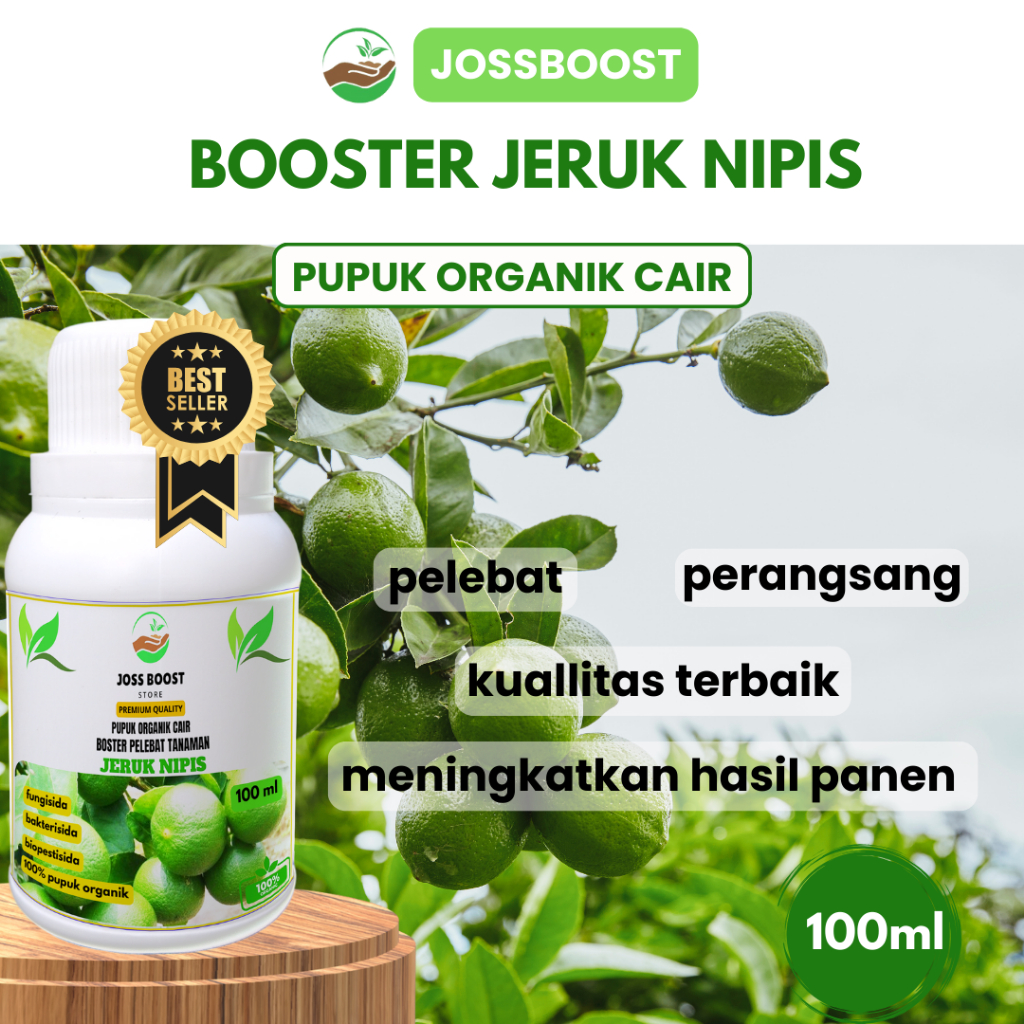 JOSSBOOST pupuk jeruk nipis 100ml pupuk organik jeruk nipis booster jeruk nipis melebatkan dan memka
