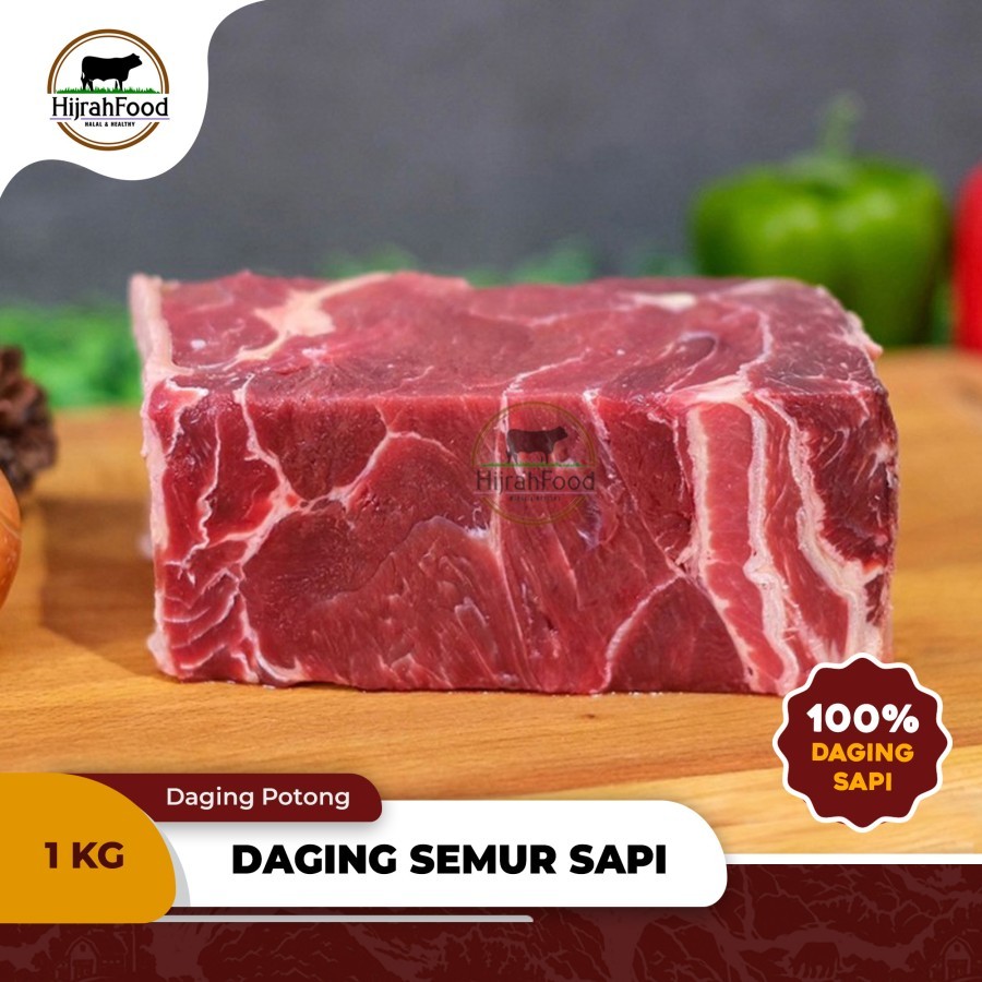 

Hijrahfood Daging Semur Sapi Import AUS | Daging Rawon / Soto / Sop - 1 kg