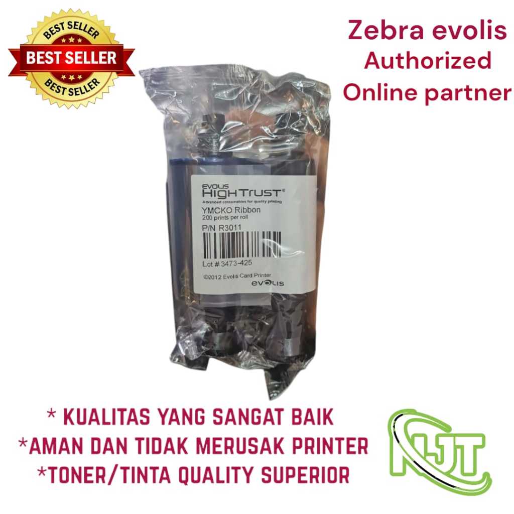 RIBBON EVOLIS PEBBLE4 - DUALYS3 - COLOR YMCKO 200 SISI | PN : R3011