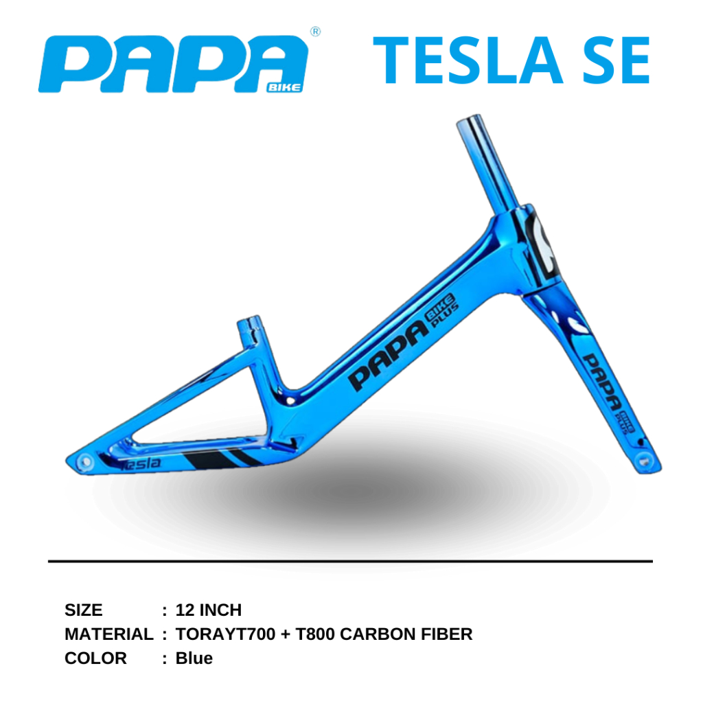 Papabike Tesla SE Frame Sepeda Anak Pushbike Balance Bike Carbon