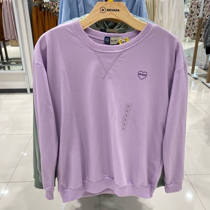 sweater crewneck wanita branded