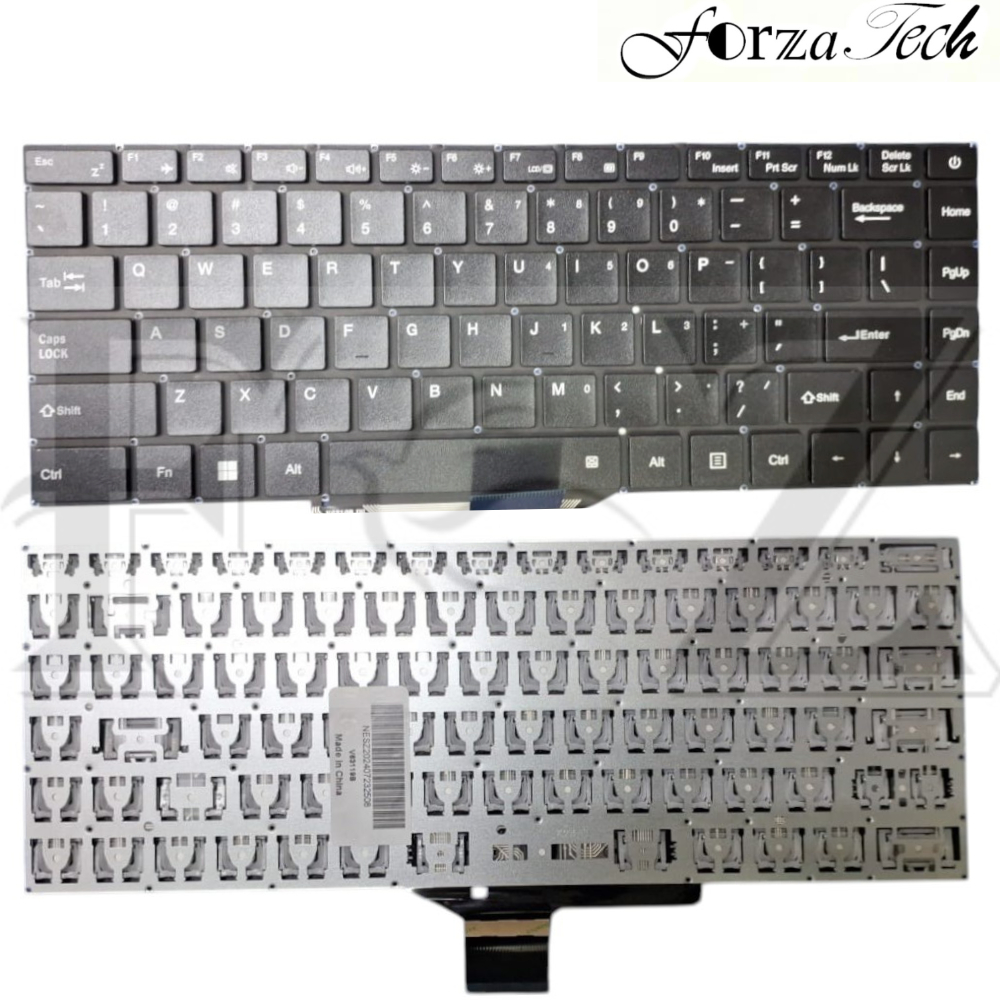 KEYBOARD Laptop ADVAN SOULMATE N4020 1405 SG14S01A BLACK Hitam TOMBOL POWER BERGARANSI NEW