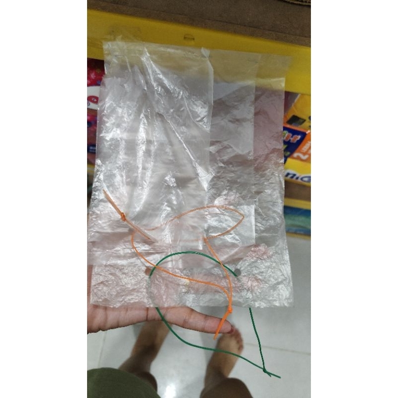 Kantong tali 6x9 (ukuran plastik 1kg) biasa isi 100pcs