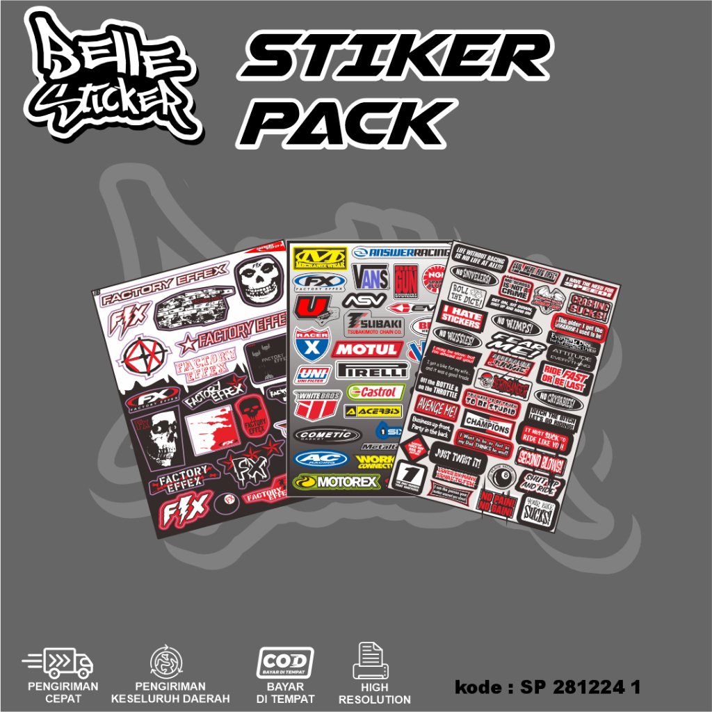 Stiker Sponsor Racing Viral Sticker Motor Keren Stiker Racing Motor Stiker Sponsor Racing