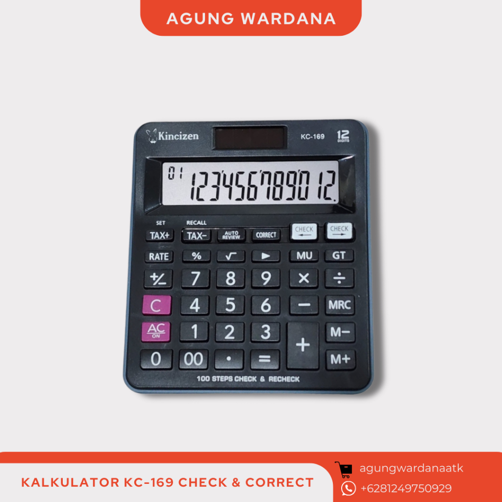 

KALKULATOR KINCIZEN KC-169 CHECK & CORRECT