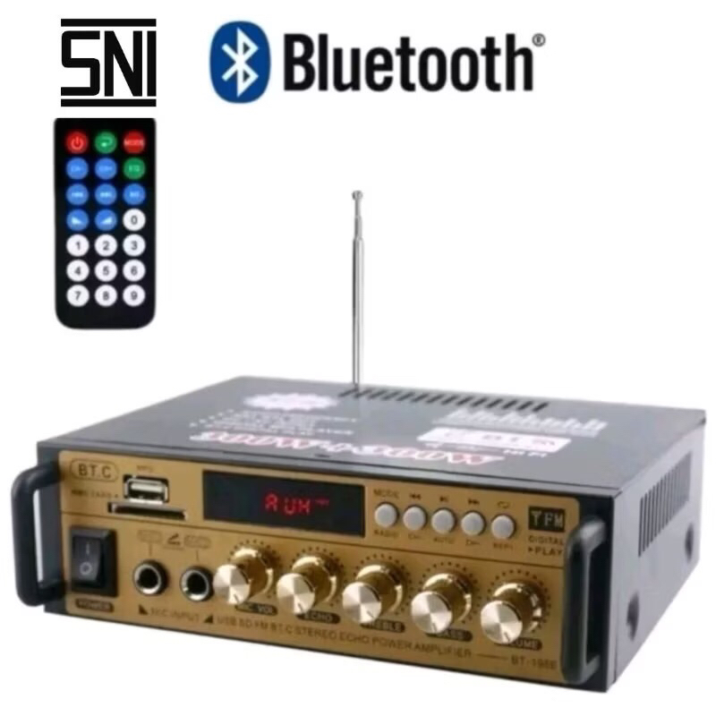 POWER AMPLIFIER WIRELESS KARAOKE  BT-198E AMPLIFIER BLUETOOTH / AMPLIFIER KARAOKE WIRELESS
