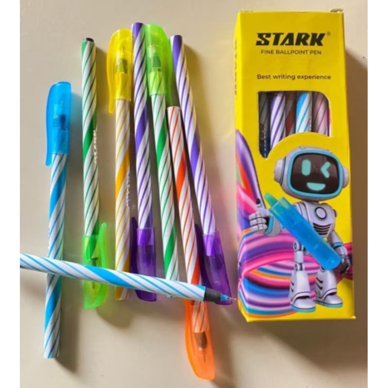 

Pulpen Ulir STARK 1pc Pen Ballpoint Hitam