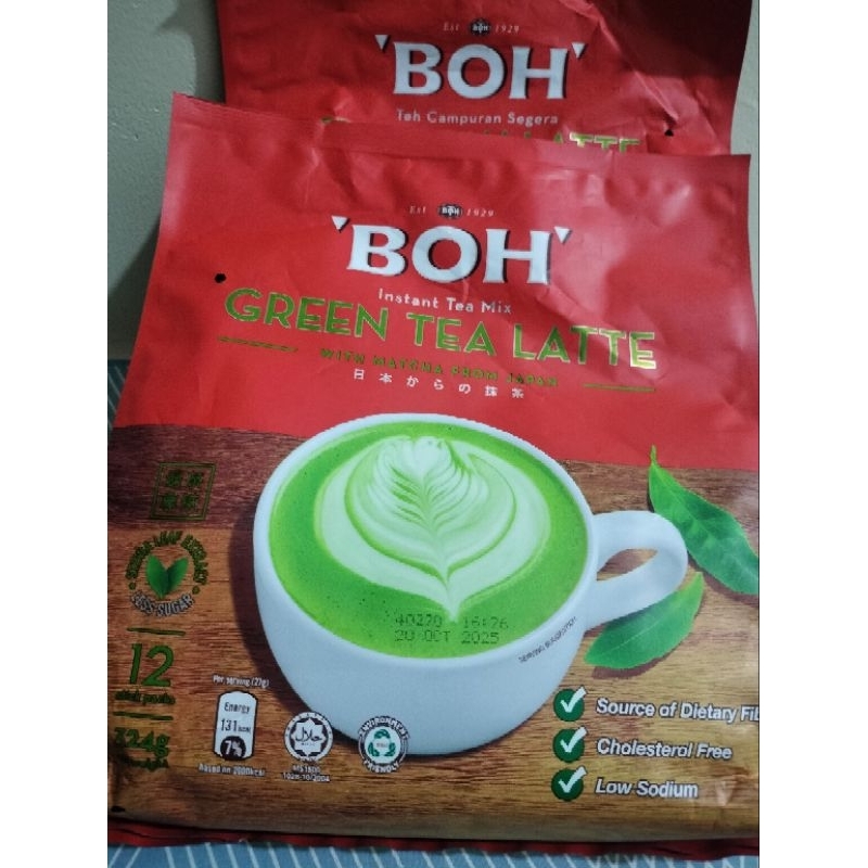 

boh teh instant Green tea latte#