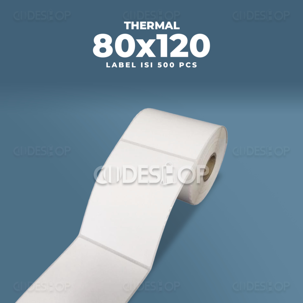 

Label Barcode Printer THERMAL 80 x 120 mm Stiker isi 500 pcs